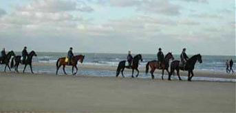 Reiter am Strand