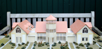 Modell des Ferienhauses Eb & Vloed